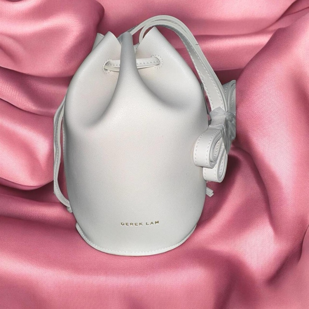Derek Lam Cream Mini Bucket Bag